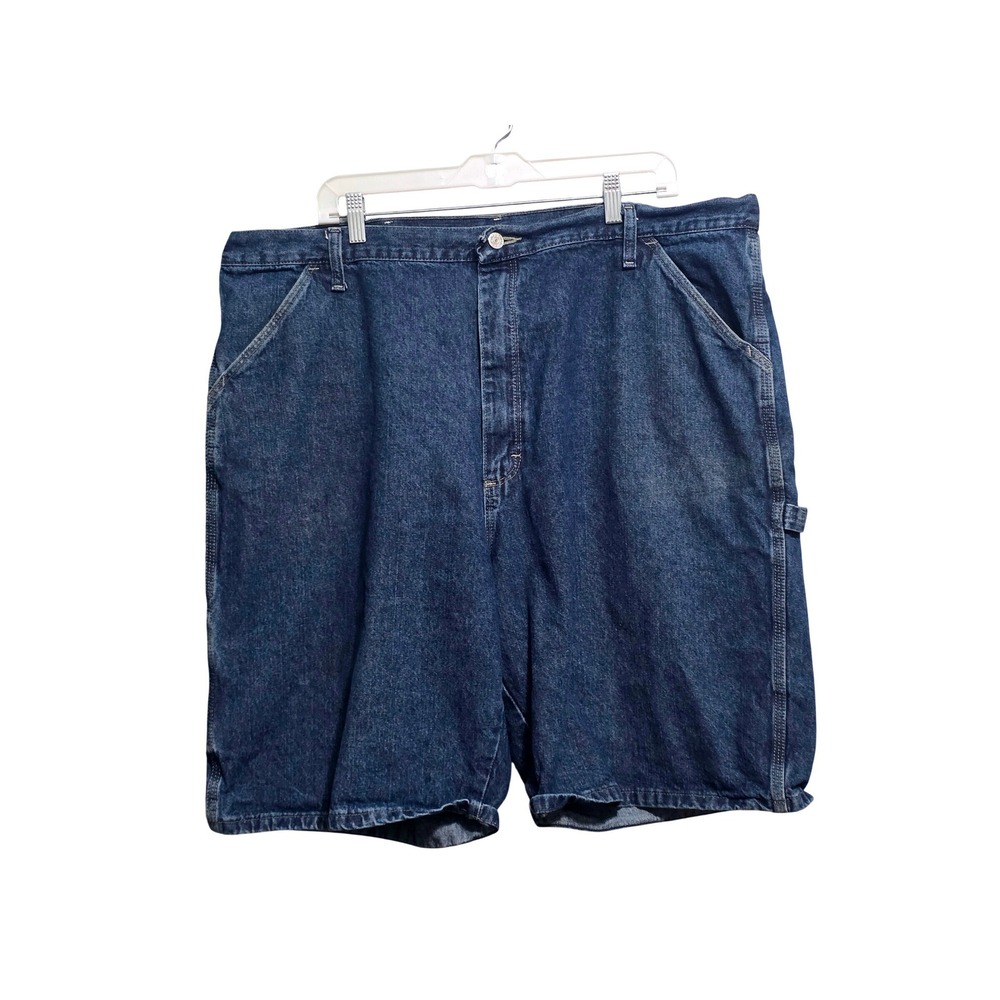 Wrangler Authentic Issue Mens Blue Denim Carpenter Shorts Relaxed Fit Size 42